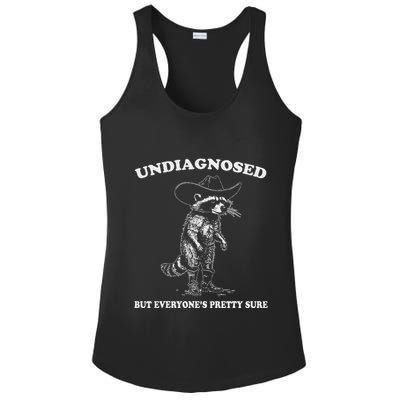Undiagnosed But EveryoneS Pretty Sure Ladies PosiCharge Competitor Racerback Tank