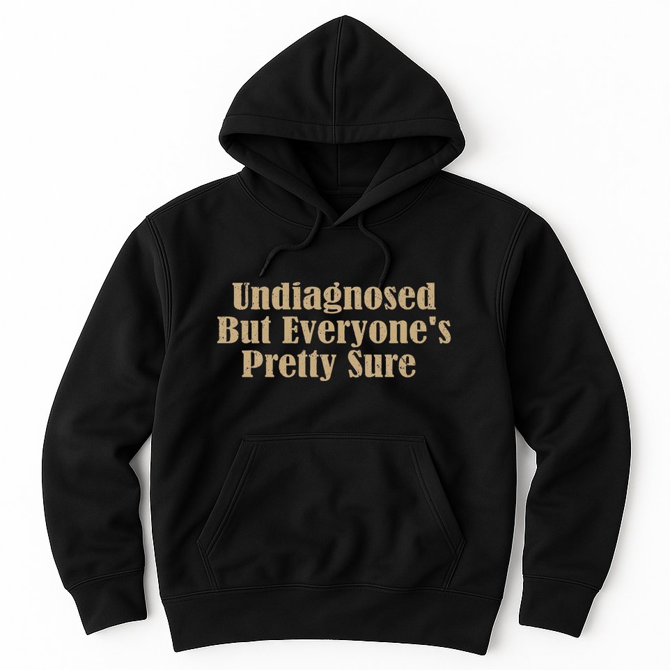 Undiagnosed But EveryoneS Pretty Sure Funny Hoodie