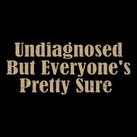 Undiagnosed But EveryoneS Pretty Sure Funny Cropped Pullover Crew
