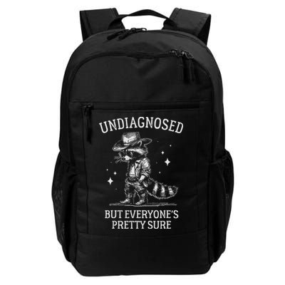 Undiagnosed But EveryoneS Pretty Sure Funny Cowboy Raccoon Backpack
