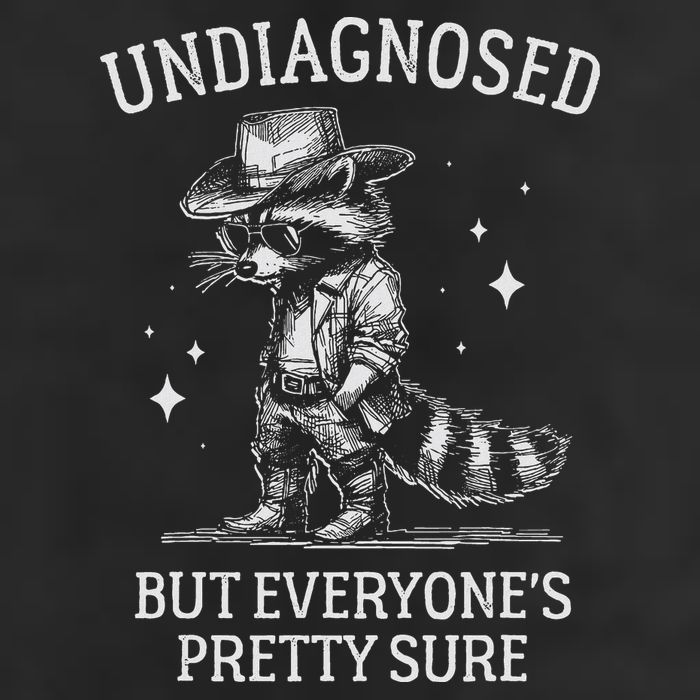 Undiagnosed But EveryoneS Pretty Sure Funny Cowboy Raccoon 11oz C Handle Ceramic Mug