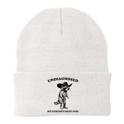 Undiagnosed But EveryoneS Pretty Sure Funny Cowboy Raccoon Beanie