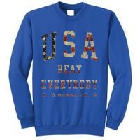 Usa Beat Everybody American Flag Great Gift Sweatshirt