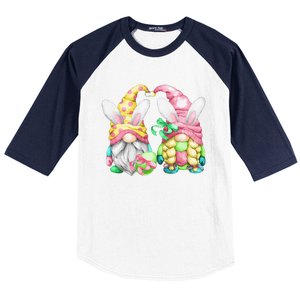 Unique Bunny Ear Gnomes For Women & Gardener For Easter Day Baseball Sleeve Shirt