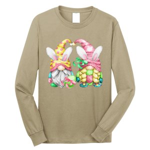 Unique Bunny Ear Gnomes For Women & Gardener For Easter Day Long Sleeve Shirt