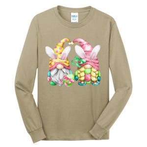 Unique Bunny Ear Gnomes For Women & Gardener For Easter Day Tall Long Sleeve T-Shirt