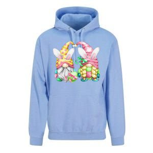 Unique Bunny Ear Gnomes For Women & Gardener For Easter Day Unisex Surf Hoodie