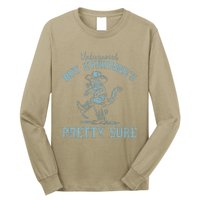 Undiagnosed But EveryoneS Pretty Sure Funny Cowboy Cat Long Sleeve Shirt