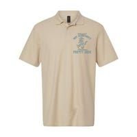 Undiagnosed But EveryoneS Pretty Sure Funny Cowboy Cat Softstyle Adult Sport Polo