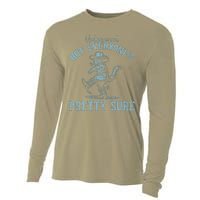 Undiagnosed But EveryoneS Pretty Sure Funny Cowboy Cat Cooling Performance Long Sleeve Crew