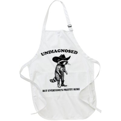 Undiagnosed But EveryoneS Pretty Sure Funny Cowboy Raccoon Apron