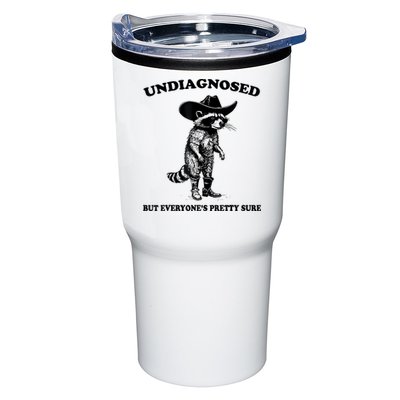 Undiagnosed But EveryoneS Pretty Sure Funny Cowboy Raccoon Tumbler