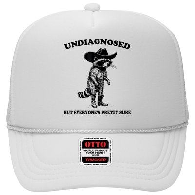 Undiagnosed But EveryoneS Pretty Sure Funny Cowboy Raccoon Hat