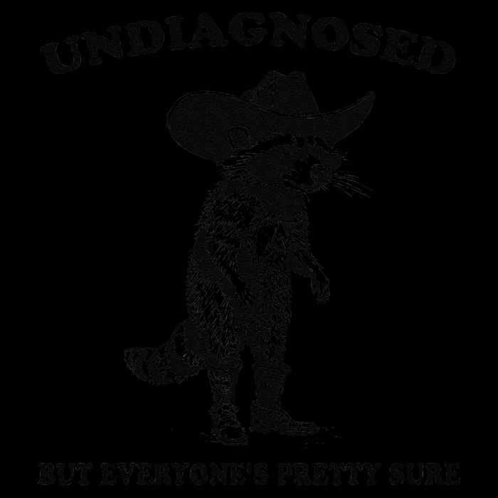 Undiagnosed But EveryoneS Pretty Sure Funny Cowboy Raccoon Gift Impact Tech Backpack