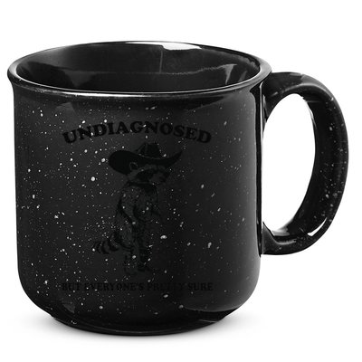 Undiagnosed But EveryoneS Pretty Sure Funny Cowboy Raccoon Gift 15oz Campfire Ceramic Mug