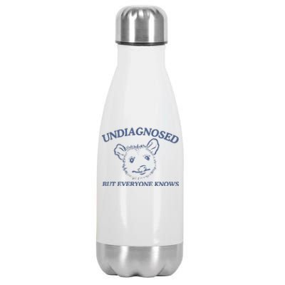 Undiagnosed But Everyone Knows Possum Stainless Steel Insulated Water Bottle