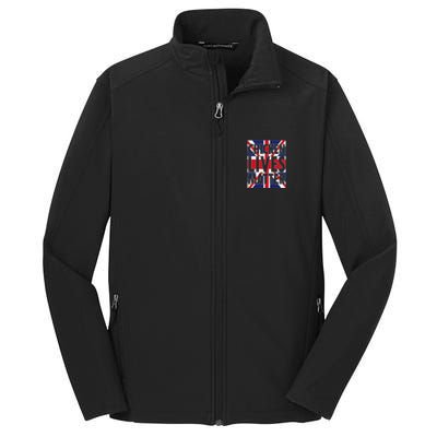 Uk British Flag England Chicken Lives Matter Core Soft Shell Jacket