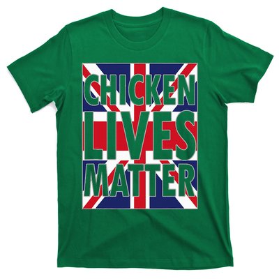 Uk British Flag England Chicken Lives Matter T-Shirt