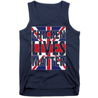 Uk British Flag England Chicken Lives Matter Tank Top