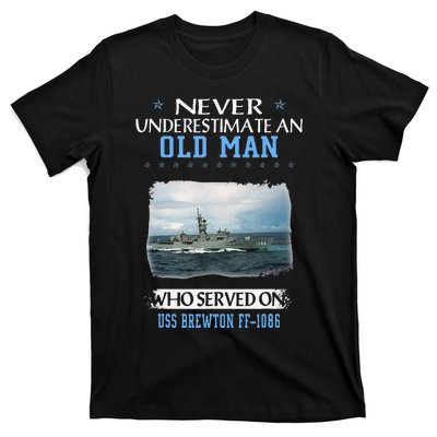 Uss Brewton Ff1086 Veterans Day Father Day T-Shirt