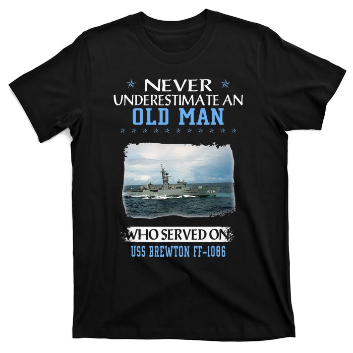 Uss Brewton Ff1086 Veterans Day Father Day T-Shirt