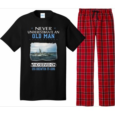 Uss Brewton Ff1086 Veterans Day Father Day Pajama Set