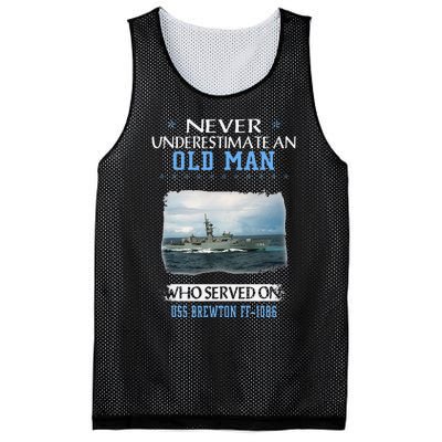 Uss Brewton Ff1086 Veterans Day Father Day Mesh Reversible Basketball Jersey Tank