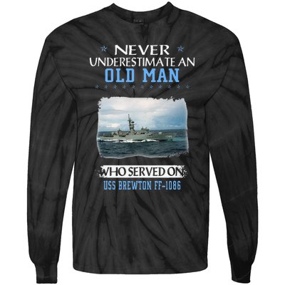 Uss Brewton Ff1086 Veterans Day Father Day Tie-Dye Long Sleeve Shirt