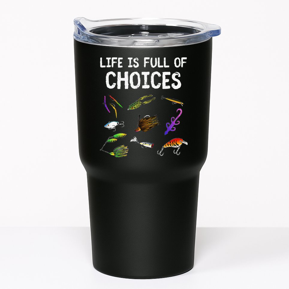 Unique Bass Fishing Gift Assorted Lures For Bass Fisherman Tumbler
