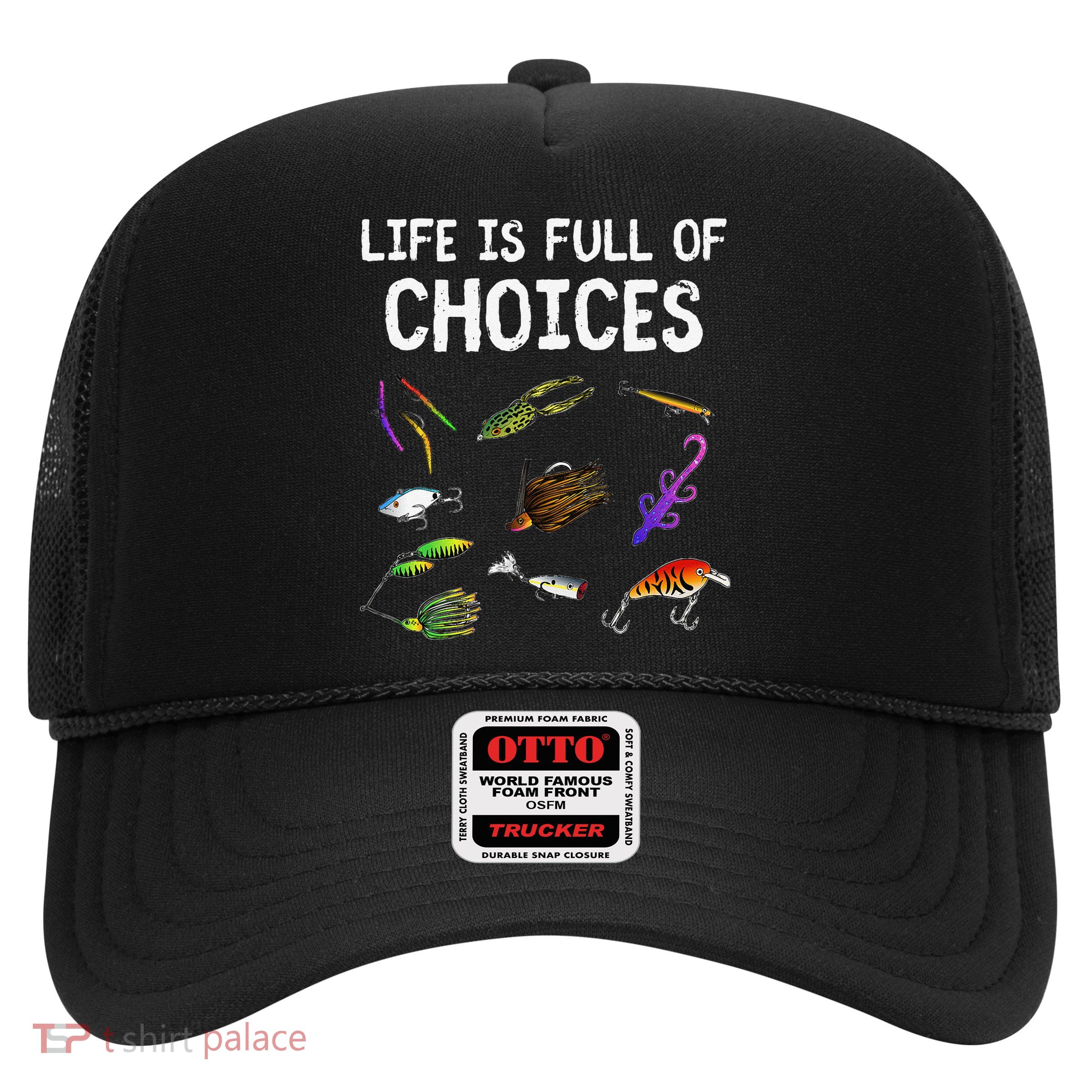 Unique Bass Fishing Gift Assorted Lures For Bass Fisherman Trucker Hat