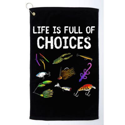 Unique Bass Fishing Gift Assorted Lures For Bass Fisherman Golf Towel