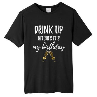 Up Bitches Forty 40th Birthday Joke Gag Sayings Gift Tall Fusion ChromaSoft Performance T-Shirt