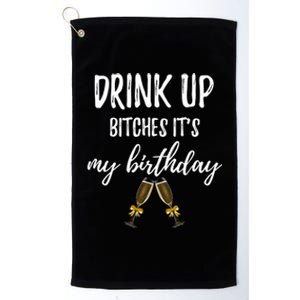 Up Bitches Forty 40th Birthday Joke Gag Sayings Gift Platinum Collection Golf Towel