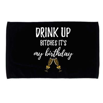 Up Bitches Forty 40th Birthday Joke Gag Sayings Gift Microfiber Hand Towel