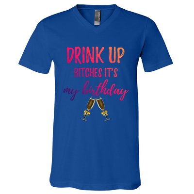 Up Bitches Forty 40th Birthday Joke Gag Sayings Gift V-Neck T-Shirt