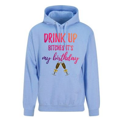 Up Bitches Forty 40th Birthday Joke Gag Sayings Gift Unisex Surf Hoodie