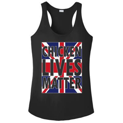 Uk British Flag England Chicken Lives Matter Ladies PosiCharge Competitor Racerback Tank