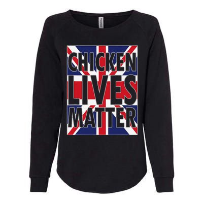 Uk British Flag England Chicken Lives Matter Womens California Wash Sweatshirt