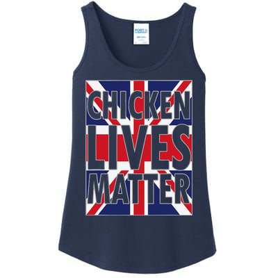 Uk British Flag England Chicken Lives Matter Ladies Essential Tank