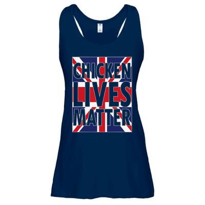 Uk British Flag England Chicken Lives Matter Ladies Essential Flowy Tank