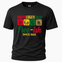 Unapologetically Black Free Ish Since 1865 Juneteenth Cooling Performance Crew T-Shirt