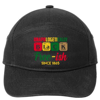 Unapologetically Black Free Ish Since 1865 Juneteenth 7-Panel Snapback Hat