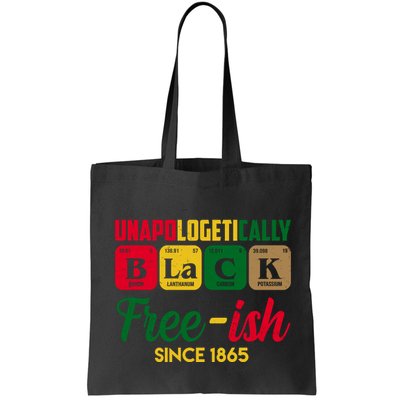 Unapologetically Black Free Ish Since 1865 Juneteenth Bag