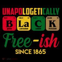 Unapologetically Black Free Ish Since 1865 Juneteenth Cooling Performance Long Sleeve Crew