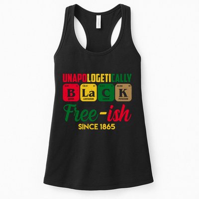 Unapologetically Black Free Ish Since 1865 Juneteenth Womens Tank Top