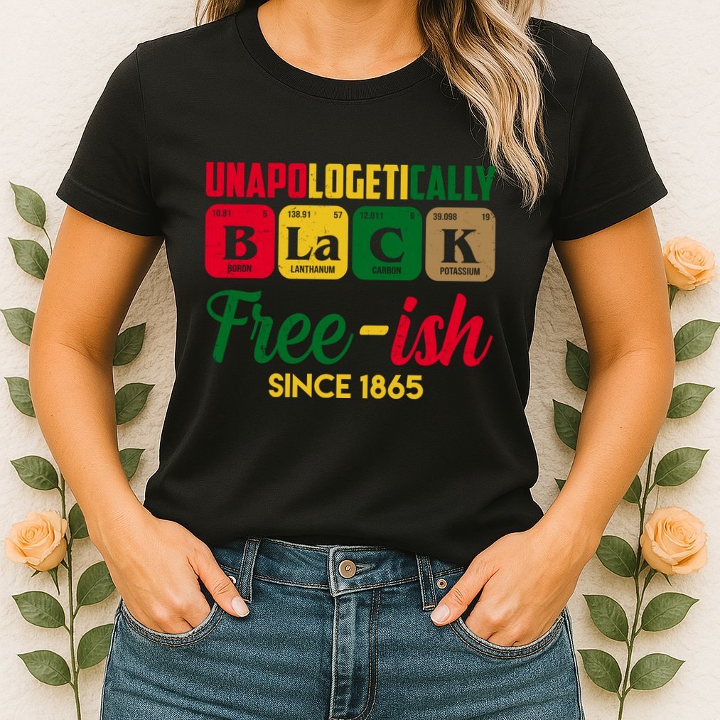 Unapologetically Black Free Ish Since 1865 Juneteenth Womens T-Shirt