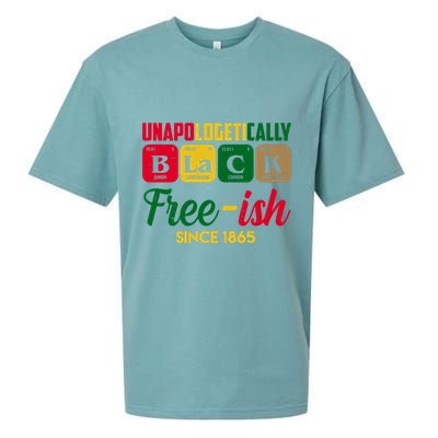 Unapologetically Black Free Ish Since 1865 Juneteenth Sueded Cloud Jersey T-Shirt