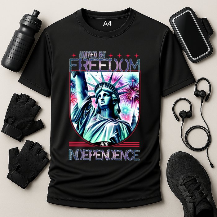 United By Freedom And Independence Cooling Performance Crew T-Shirt