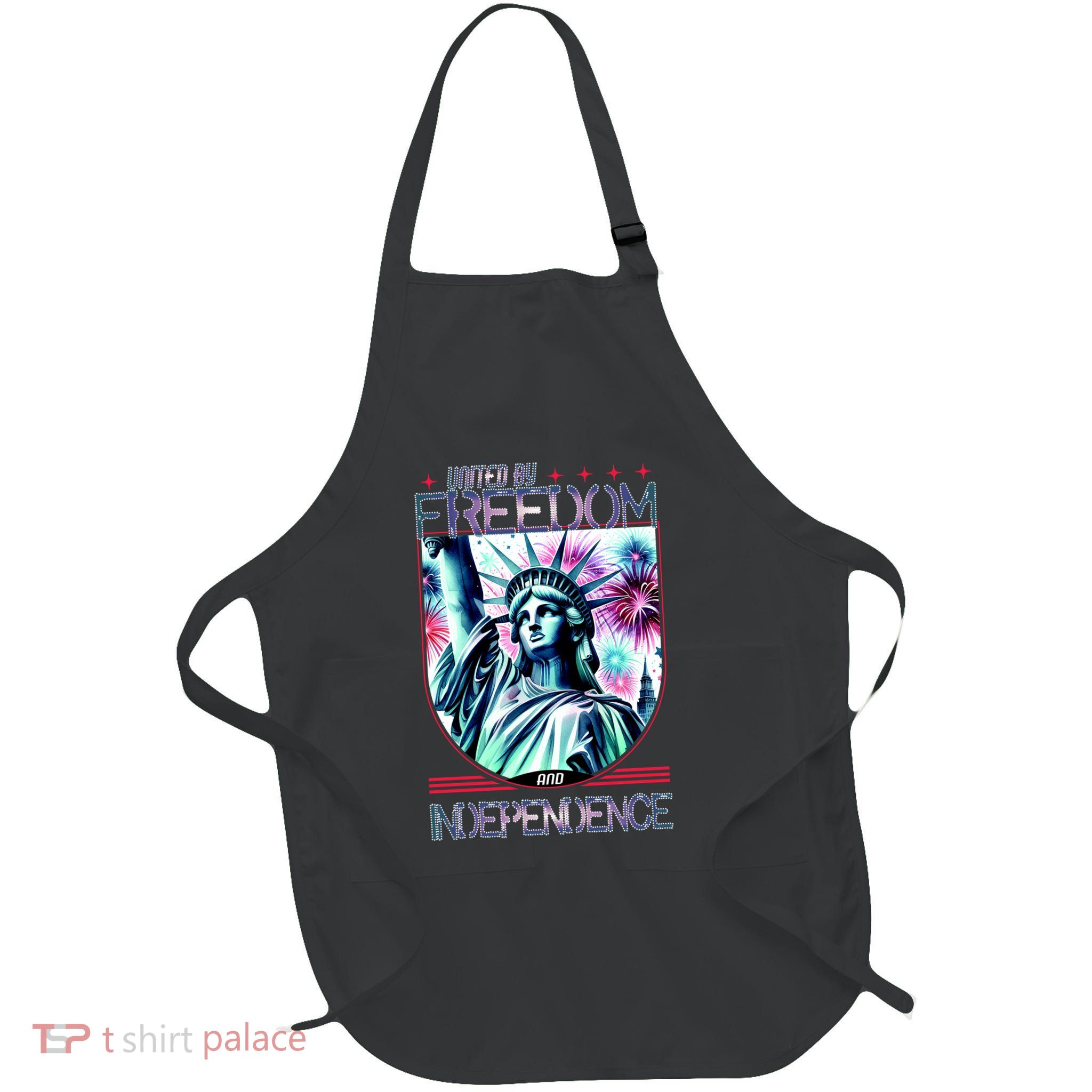 United By Freedom And Independence Full-Length Apron With Pockets