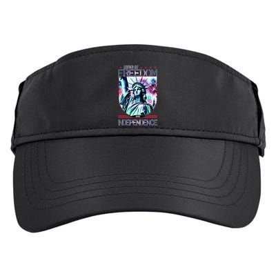 United By Freedom And Independence Adult Drive Performance Visor